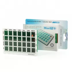 Kaseta do dawkowania leków tygodniowa 4 pory dnia x 1 sztuka Inne EL-COMP CEZARY KOSTUCH