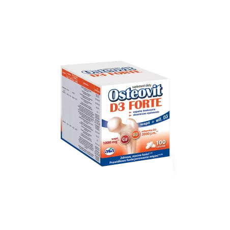 Osteovit D3 Forte 100 tabletek osteoporoza ASA SP.Z O.O. GŁUBCZYCE