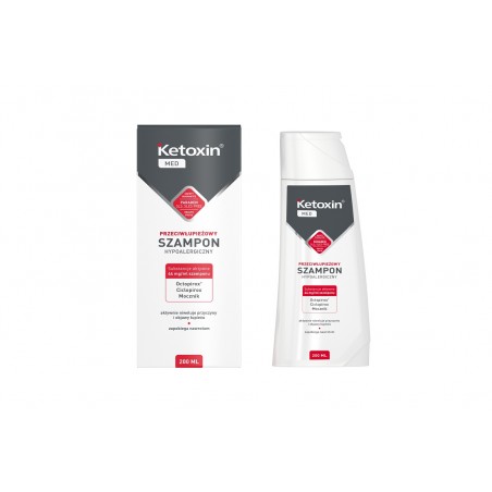 Ketoxin med szampon x 200 ml preparaty na łupież L'BIOTICA