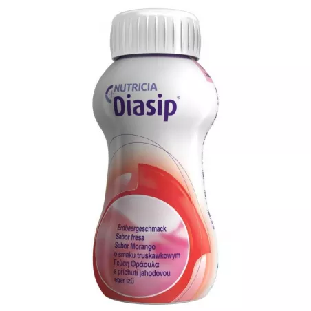 Diasip smak truskawkowy - płyn odżywczy 4 x 200 ml żywienie medyczne NUTRICIA POLSKA SP. Z O.O.