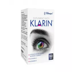 Klarin x 60 tabletek tabletki na wzrok ZAKŁAD CHEMICZNO-FARMACEUTYCZNY "FARMAPOL" SP. Z O.O.