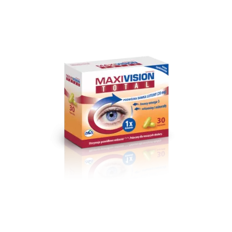 Maxi Vision Total 30 kapsułek tabletki na wzrok ASA SP.Z O.O. GŁUBCZYCE