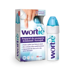 Wortie Preparat do usuwania brodawek/kurzajek 50 ml preparaty na brodawki VITAMED