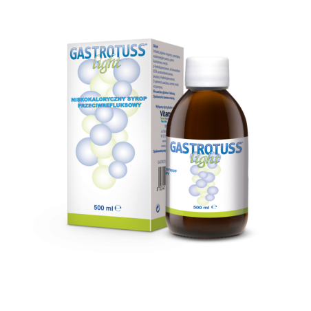 Gastrotuss Light Syrop x 500 ml wrzody żołądka, zgaga, refluks VITAMED
