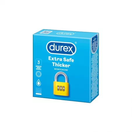Prezerwatywy durex extra safe x 3 sztuki prezerwatywy RECKITT BENCKISER POLAND S.A.