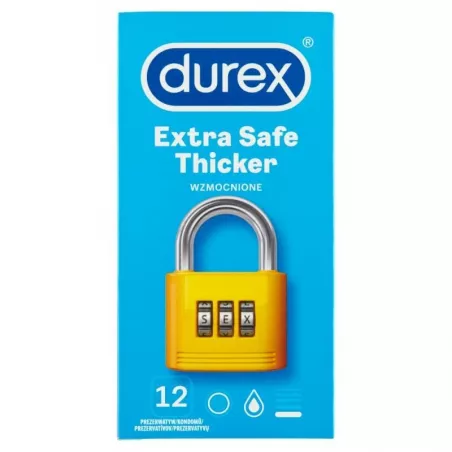 Prezerwatywy durex extra safe x 12 sztuk prezerwatywy RECKITT BENCKISER POLAND S.A.