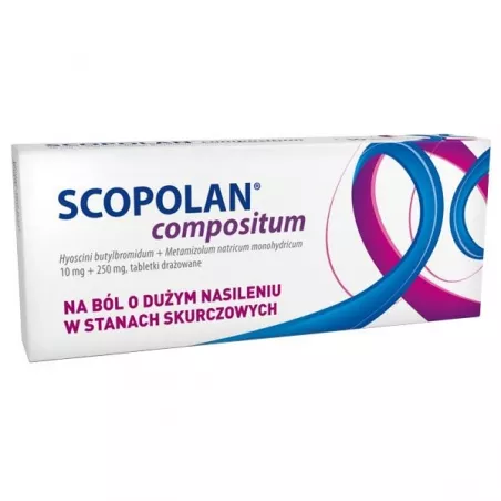 Scopolan compositum tabletki drażowane x 10 tabletek tabletki przeciwbólowe WROCŁAWSKIE ZAKŁADY ZIELARSKIE "HERBAPOL" S.A.