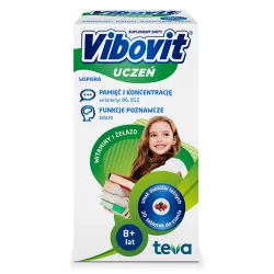 Vibovit uczeń 8+ witaminy +żelazo x 30 tabletek witaminy i minerały TEVA PHARMACEUTICALS POLSKA SP. Z O. O.