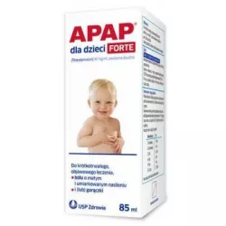 Apap dla dzieci Forte zawiesina 40mg/ml x 85 ml przeciwbólowe i przeciwgorączkowe (dla dzieci) US PHARMACIA SP. Z O.O.