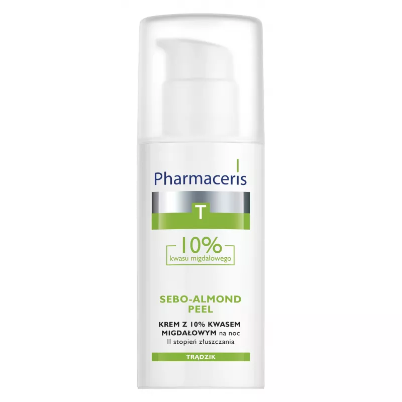 LAB.KOSM.DR IRENA ERIS SP. Z O.O. Pharmaceris T Sebo-Almond Peel Krem z 10% kwasem migdałowym na noc 50ml — Inhaltsstoffe i ocena