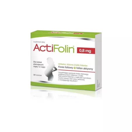 ActiFolin 0,8 mg tabletki x 30 tabletek kwas foliowy POLSKI LEK