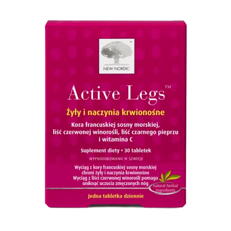 Active Legs tabletki x 30 tabletek preparaty na obrzęki NEW NORDIC