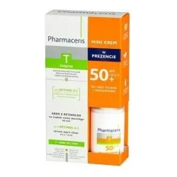 Pharmaceris T Zestaw Krem z retinolem 40 ml + Mini krem ochronny SPF50+ 15 ml do twarzy LAB.KOSM.DR IRENA ERIS SP. Z O.O.