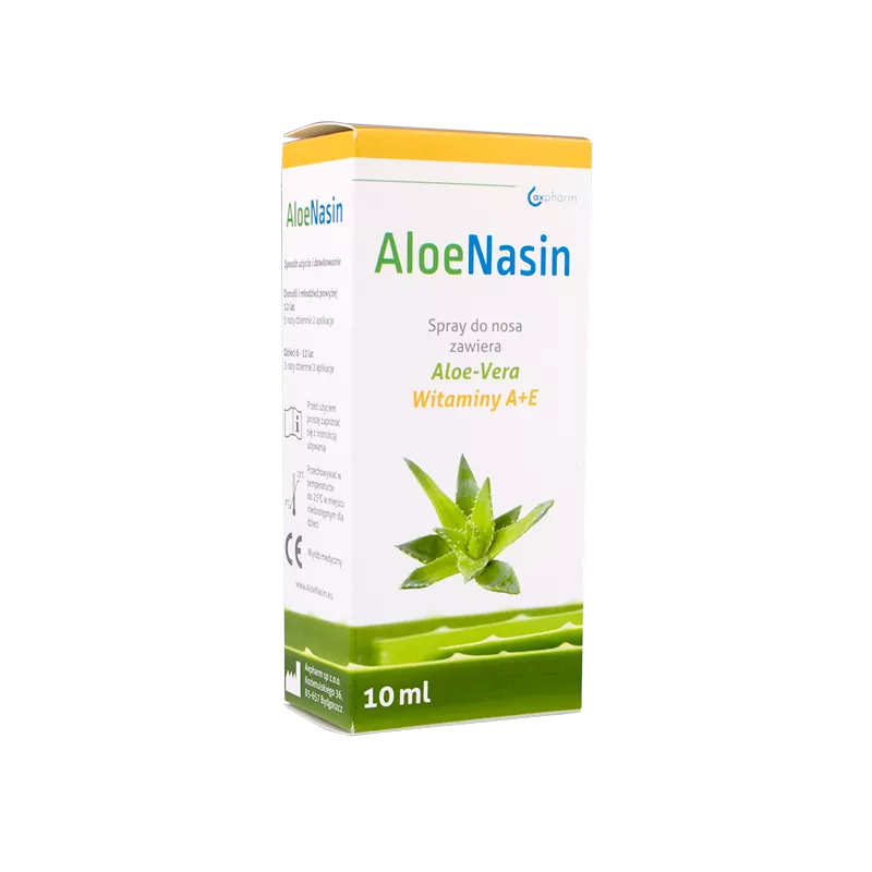 AXPHARM SP. Z O.O. AloeNasin A+E spray do nosa x 10 ml — Składniki i ocena