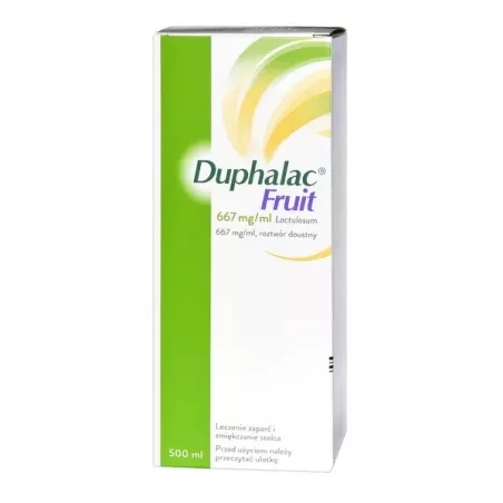 Duphalac Fruit roztwór doustny x 500 ml preparaty na zaparcia MYLAN HEALTHCARE SP. Z O.O.