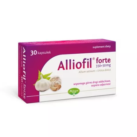 Alliofil Forte x 30 kapsułek naturalne preparaty na odporność POZNAŃSKIE ZAKŁADY ZIELARSKIE "HERBAPOL" S.A.