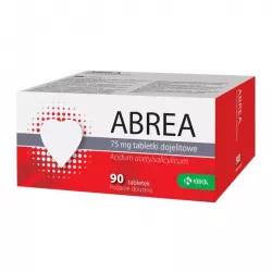 Abrea tabletki dojelitowe 75 mg x 90 tabletek leki przeciwzakrzepowe KRKA D.D. NOVO MESTO