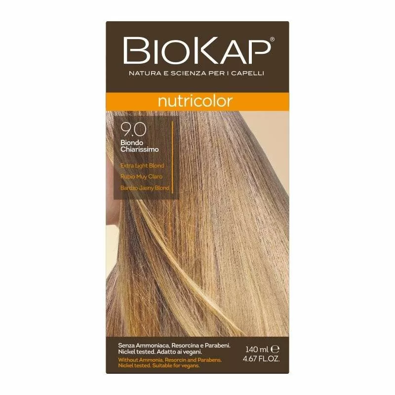 LAB PHARMA AGNIESZKA LEWANDOWSKA BIOKAP NUTRICOLOR 9.0 Bardzo Jasny Blond x 140ml — Składniki i ocena