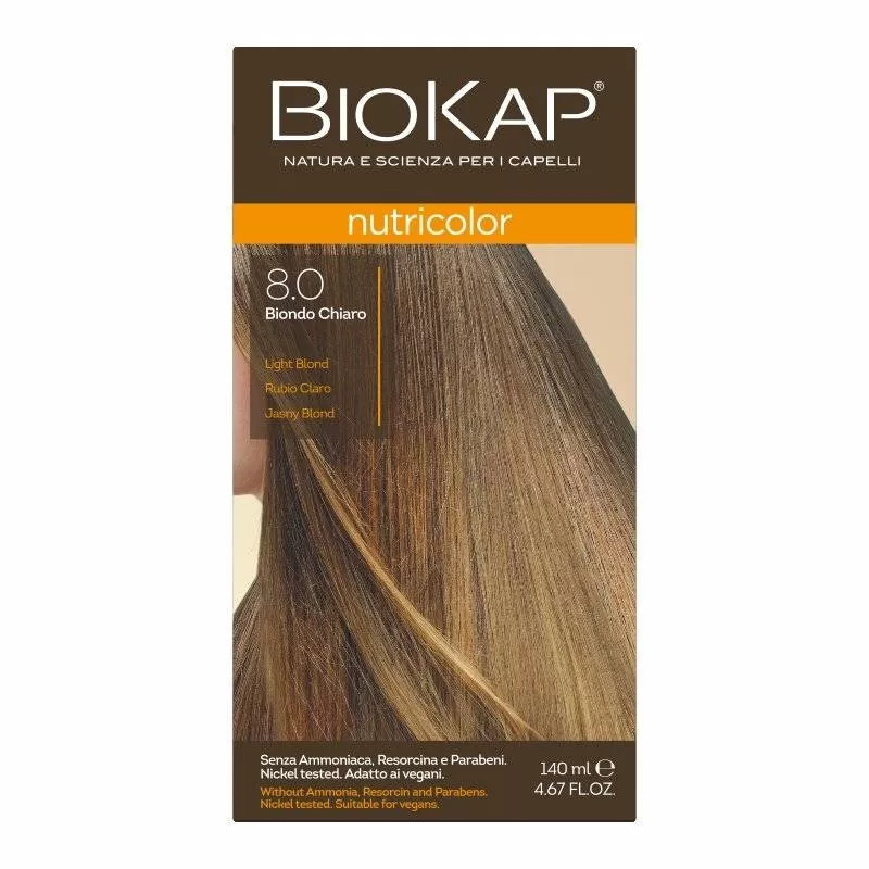 LAB PHARMA AGNIESZKA LEWANDOWSKA BIOKAP NUTRICOLOR 8.0 Jasny Blond x 140ml — Składniki i ocena