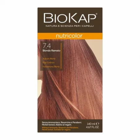 BIOKAP NUTRICOLOR 7.4 Kasztan Blond x140ml do włosów LAB PHARMA AGNIESZKA LEWANDOWSKA