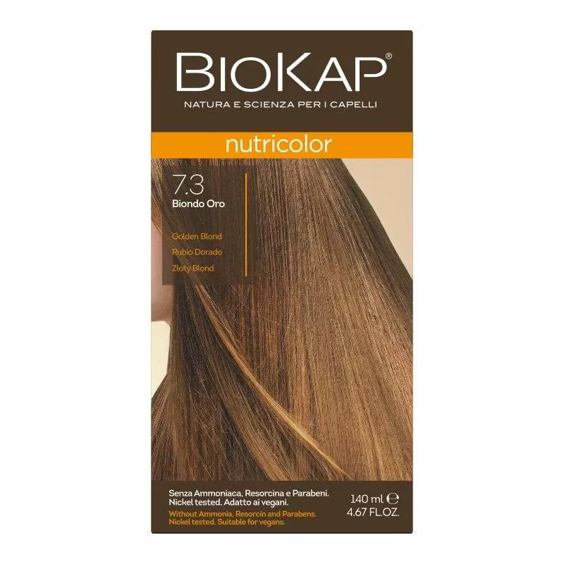 LAB PHARMA AGNIESZKA LEWANDOWSKA BIOKAP NUTRICOLOR 7.3 Złoty Blond x 140ml — Składniki i ocena