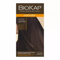 BIOKAP NUTRICOLOR 4.06 Kawowy Brąz x 140ml do włosów LAB PHARMA AGNIESZKA LEWANDOWSKA