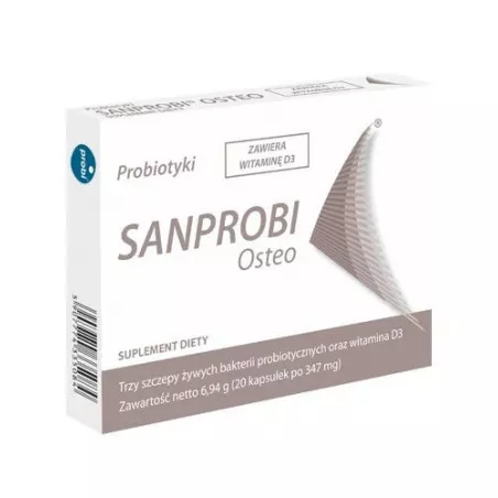 Sanprobi Osteo x 20 kapsułek probiotyki na trawienie SANPROBI SP. Z O.O. SP.K.