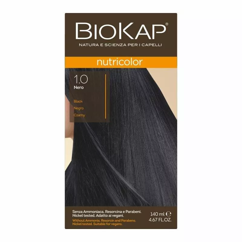 LAB PHARMA AGNIESZKA LEWANDOWSKA BIOKAP NUTRICOLOR 1.0 Czarny x 140 ml — Składniki i ocena