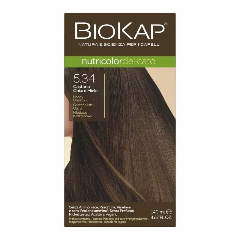 LAB PHARMA AGNIESZKA LEWANDOWSKA BIOKAP DELICATO 5.34 Miodowo-Kasztanowy x 140 ml — Składniki i ocena