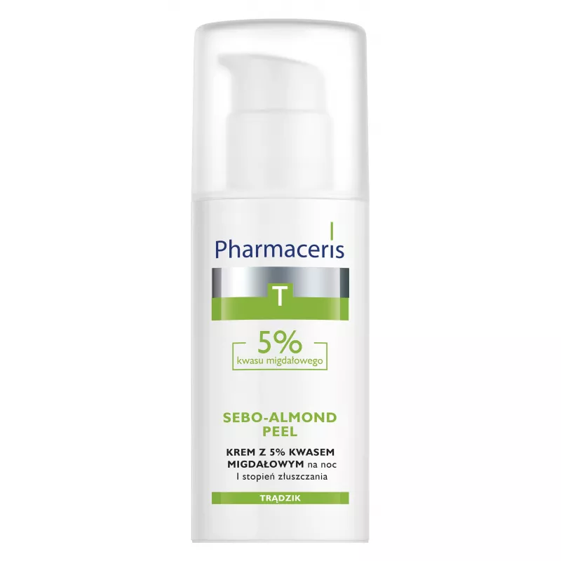 LAB.KOSM.DR IRENA ERIS SP. Z O.O. Pharmaceris T Sebo-Almond Peel Krem z 5% kwasem migdałowym I stopień złuszczania 50 ml — Inhaltsstoffe i ocena
