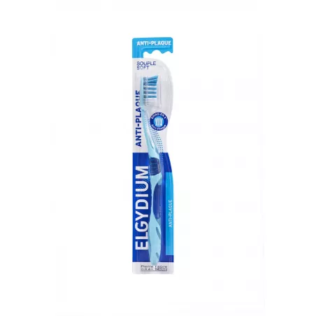 Elgydium szczoteczka Anti-Pluque Soft x 1 sztuka szczoteczki nici i pasty do zębów PIERRE FABRE DERMO-COSMETIQUE POLSKA SP. Z...