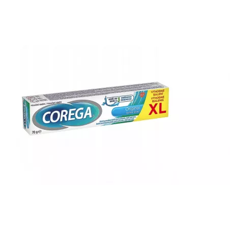 Corega Extra Strong XL Krem bez cynku x 70 g kremy akcesoria do protez GLAXOSMITHKLINE CONSUMER HEALTHCARE SP. Z O.O.