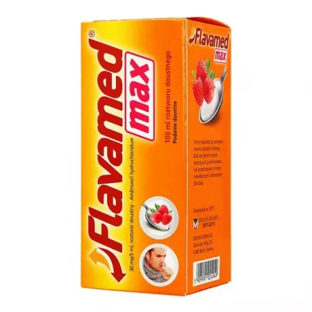Flavamed Max płyn doustny 6mg/ml x 100 ml leki na kaszel BERLIN CHEMIE AG