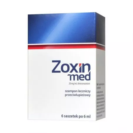 Zoxin-med szampon leczniczy x 6 saszetek do włosów AFLOFARM FARMACJA POLSKA SP. Z O.O.