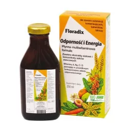 Floradix Odporność i Energia x 250 ml naturalne preparaty na odporność ZIOŁO-PIAST HURTOWNIA FARMACEUTYCZNA MARIAN ZAREMBA