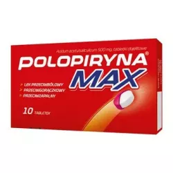 Polopiryna Max tabletki dojelitowe 0.5g x 10 tabletek ból mięśni pleców i kręgosłupa ZAKŁADY FARMACEUTYCZNE POLPHARMA S.A.