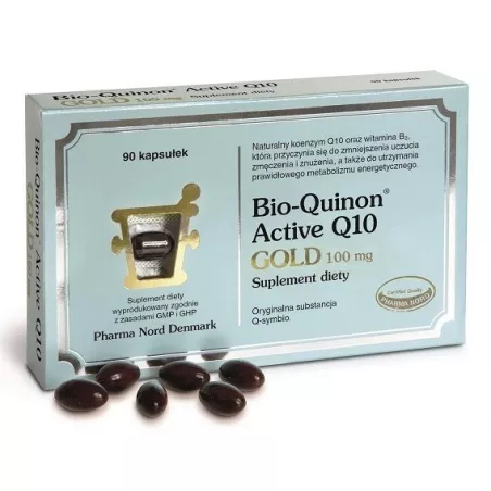 Bio-Quinon Active Q10 Gold 100 mg x 90 kapsułek antyoksydanty PHARMA NORD