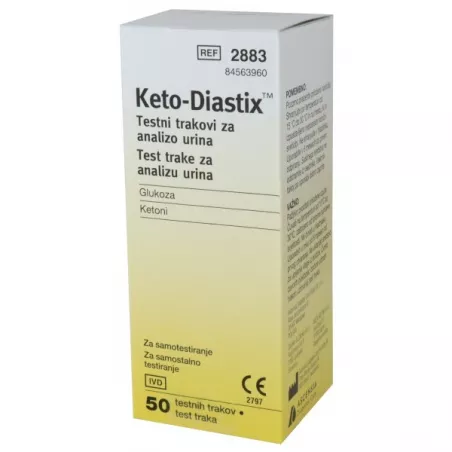 Keto-Diastix - test paskowy_50 pasków paski testowe do glukometrów BAYER SP. Z O.O.