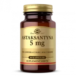Solgar Astaksantyna 5mg x 30 kapsułki suplementy na skórę włosy i paznokcie SOLGAR POLSKA SP. Z O.O.