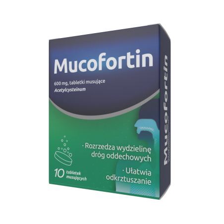 Mucofortin tabletki musujące 600mg ZDROVIT x 10 tabletek leki na kaszel NATUR PRODUKT PHARMA SP. Z O.O.