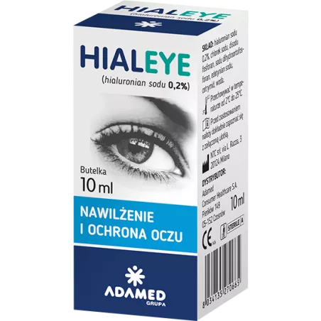 Hialeye 0.2% krople nawilżające x 10 ml krople do oczu ADAMED PHARMA SPÓŁKA AKCYJNA