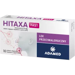 Hitaxa Fast tabletki 5mg x 10 tabletek tabletki na alergię ADAMED PHARMA SPÓŁKA AKCYJNA