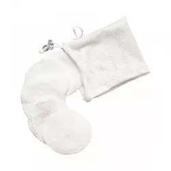 Soft Moon Eko Płatki kosmetyczne białe - wielorazowe x 5 sztuk z woreczkiem płatki kosmetyczne patyczki do uszu ECOCERT