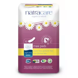 Natracare Eko Podpaski bez skrzydełek maxi night time_10szt podpaski tampony kubki menstr. Natracare