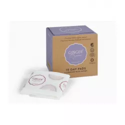 GingerOrganic Eko Podpaski na noc x 10 sztuk podpaski tampony kubki menstr. GINGER ORGANIC