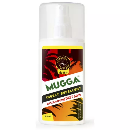 Mugga Spray 50% DEET na komary i kleszcze x 75 ml Preparaty na owady JAICO RDP N.V.
