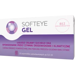 Softeye Gel żel do oczu 20 pojemników po 0,4 ml krople do oczu ZAKŁADY FARMACEUTYCZNE POLPHARMA S.A.
