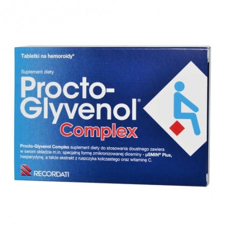 Procto-Glyvenol Complex tabletki x 30 tabletek Zdrowie RECORDATI POLSKA SP. Z O.O.