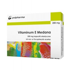 Vitaminum E Medana kapsułki 200 mg x 20 kapsułek Zdrowie ZAKŁADY FARMACEUTYCZNE POLPHARMA S.A.