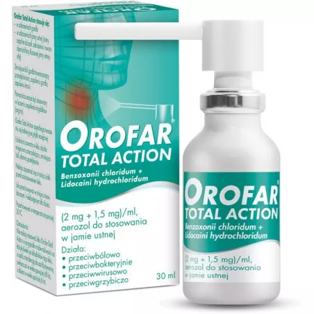 Orofar aerozol (2mg+1.5mg)/ml x 30 ml gardło GLAXOSMITHKLINE CONSUMER HEALTHCARE SP. Z O.O.